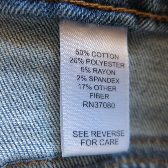 Est 1946 Denim Jeans Embroidered Beads Size 12 Women Highrise Fringe Boho Blue - Picture 12 of 12